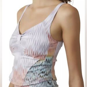 FP Movement by Free People size XL Kindred Spirit Printed Tank white purple